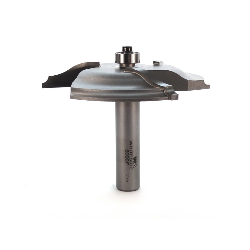 6000F 3-Wing Large Raised Panel Router Bit 3-3/8" D, Ogee Bead